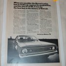 1971 American Motors Hornet 2 dr sedan car ad