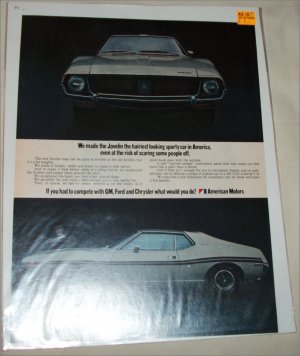 1971 American Motors Javelin car ad color