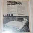 1971 American Motors Javelin car ad b&w