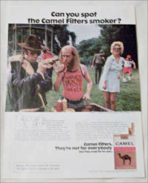 1972 Camel Filters Cigarette Spot the Camel Smoker ad #2