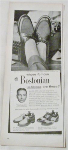 1955 Bostonian Lo Slopes Shoe ad