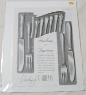 1948 Gorham Silverware Christmas ad