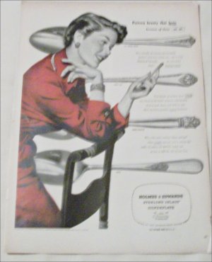 1950 Holmes & Edwards Silverware ad