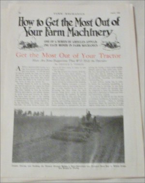 1926 Farm Machinery article