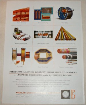 1959 Phelps Dodge Copper Products Corporation ad