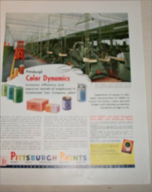 Pittsburgh Paints Color Dynamics Continental Can Company ad