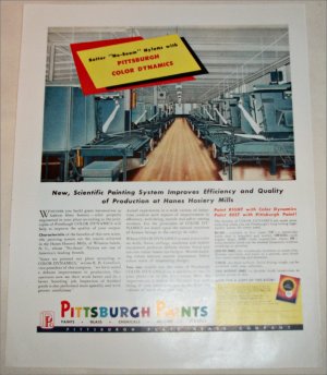 Pittsburgh Paints Color Dynamics Hanes Hosiery ad