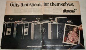 1969 Polaroid Countdown Cameras Christmas ad