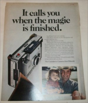 1970 Polaroid Automatic 350 Camera Grandpa ad