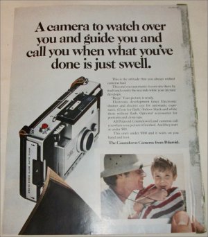 1970 Polaroid Automatic 350 Camera Lifeguard ad