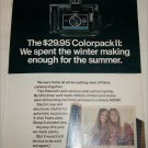 1970 Polaroid Colorpack II Camera Girls ad