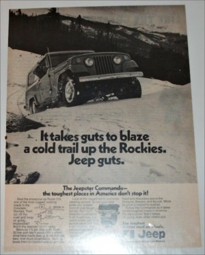 1971 American Motors Jeepster Commando Rockies ad