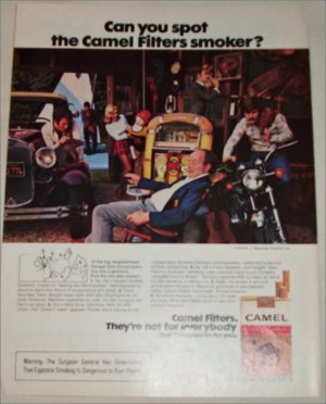 1974 Camel Filters Cigarette Spot the Camel Smoker ad #1