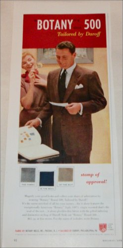 1952 Botany 500 Tailored by Daroff ad