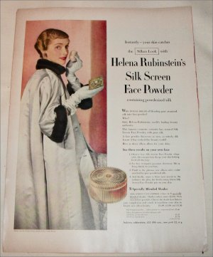 Helena Rubinstein's Silk Screen Face Powder ad