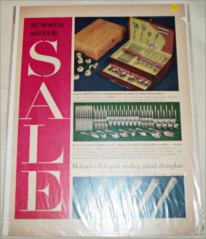 Holmes & Edwards Silverware Summer Sale ad