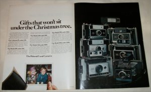 1970 Polaroid Cameras Christmas ad