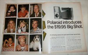 1970 Polaroid Big Shot Camera ad