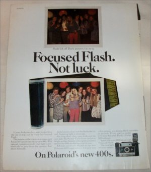 1971 Polaroid 400's Camera ad