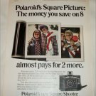1971 Polaroid Square Shooter Camera Kids ad