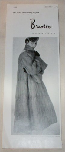 1952 Bradley's Natural Squirrel Coat ad from the UK