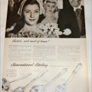 1957 International Sterling Silverware Maid of Honor ad
