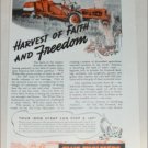 1942 Allis-Chalmers All-Crop Harvester ad