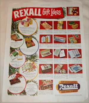 1951 Rexall Drug Stores Christmas ad