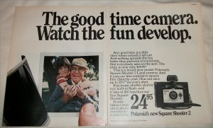 1972 Polaroid Square Shooter 2 Camera Grandfather ad