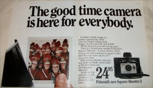 1972 Polaroid Square Shooter 2 Camera Band ad