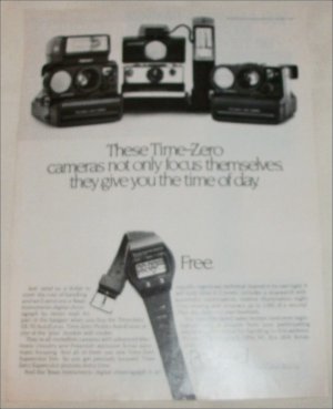 1981 Polaroid Time-Zero Cameras ad