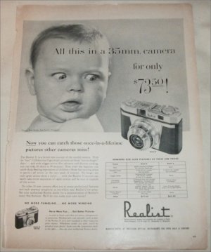Realist Model B 35mm Camera ad