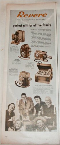1951 Revere Cine' & Recording Equipment ad