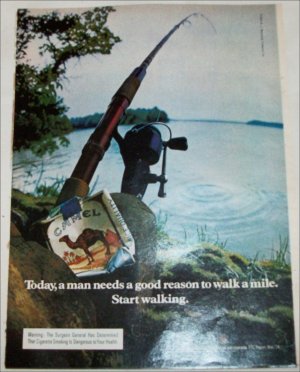 1974 Camel Cigarette Fishing Pole ad