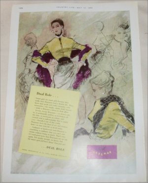 1952 Braemar Clothing Dual Role ad from the UK