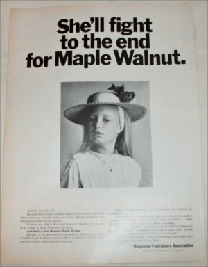 Magazine Publishers Maple Walnut ad