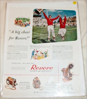 Revere Eights & Sixteens Movie Projectors ad