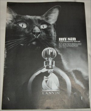 1966 Lanvin My Sin Perfume ad