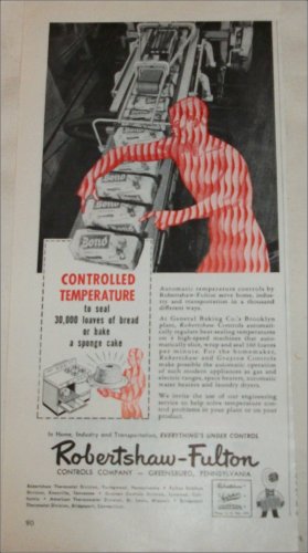 1951 Robertshaw-Fulton Temperature Controls ad