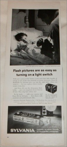 Sylvania Blue Dot Flashbulbs ad