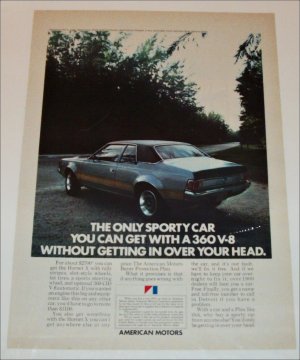 1972 American Motors Hornet 2 dr sedan car ad