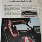 1972 American Motors Cardin Javelin car ad