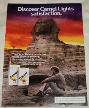 1979 Camel Lights Cigarette Sphinx ad