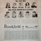 1956 Brookfield Clothing ad