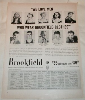 1956 Brookfield Clothing ad