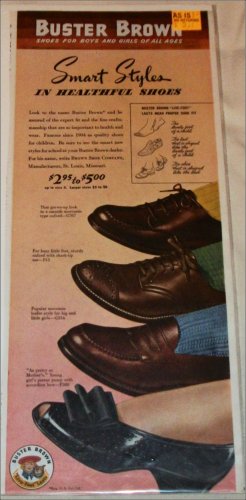 1943 Brown Buster Brown Shoes ad