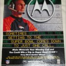 1999 Motorola Super Bowl Sweepstakes ad featuring Mike Shanahan