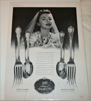 1941 Lunt Silverware ad