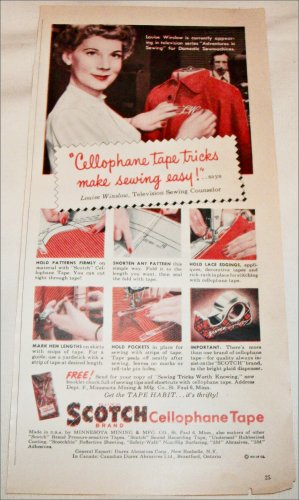 1951 Scotch Cellophane Tape ad
