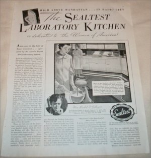 1936 Sealtest Laboratory Kitchen ad
